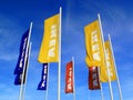 Ikea advertising flags